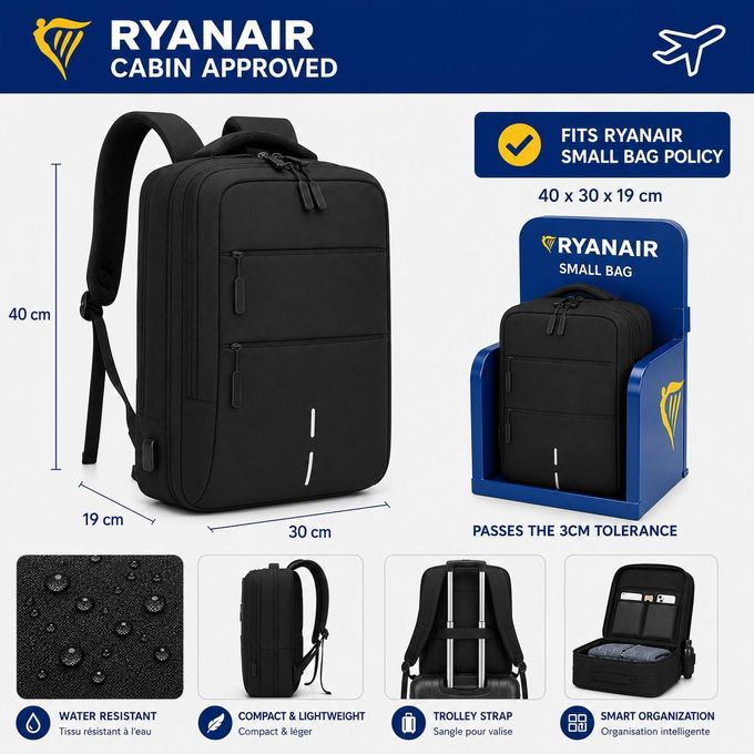 Sac à Dos Ordinateur 16″ Grande Capacité avec Port USB