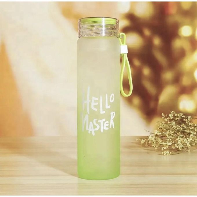 Bouteille d'eau en verre Hello Master avec couvercle sans Bpa, gourde pour sport, 480ml