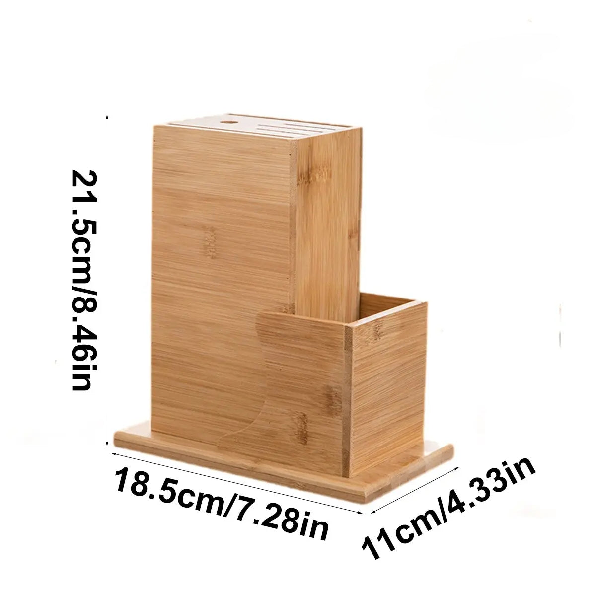 Bloc de Couteaux en Bambou Naturel