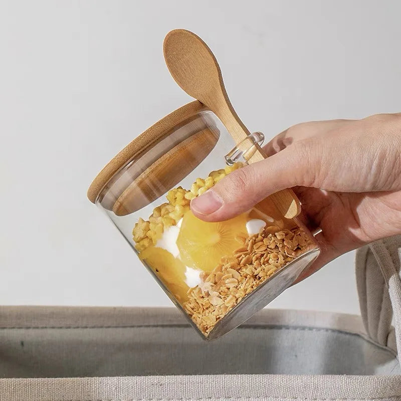 3 Pots Scellés avec Cuillère - 500 ml