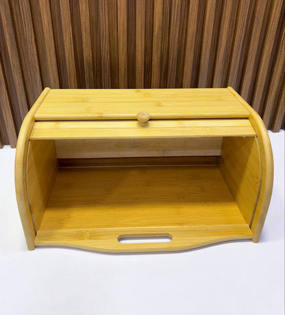 Boîte à Pain Bambou – Design Naturel & Couvercle Pratique