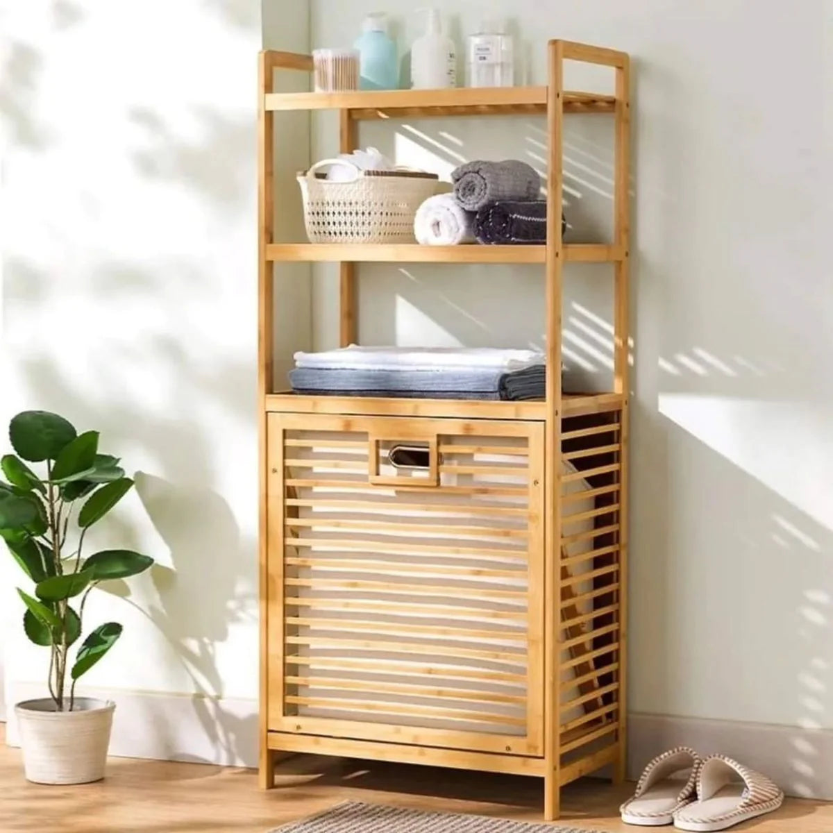 NESTO🧺Panier à Linge Multifonctionnel avec Division – Organisateur Maison
