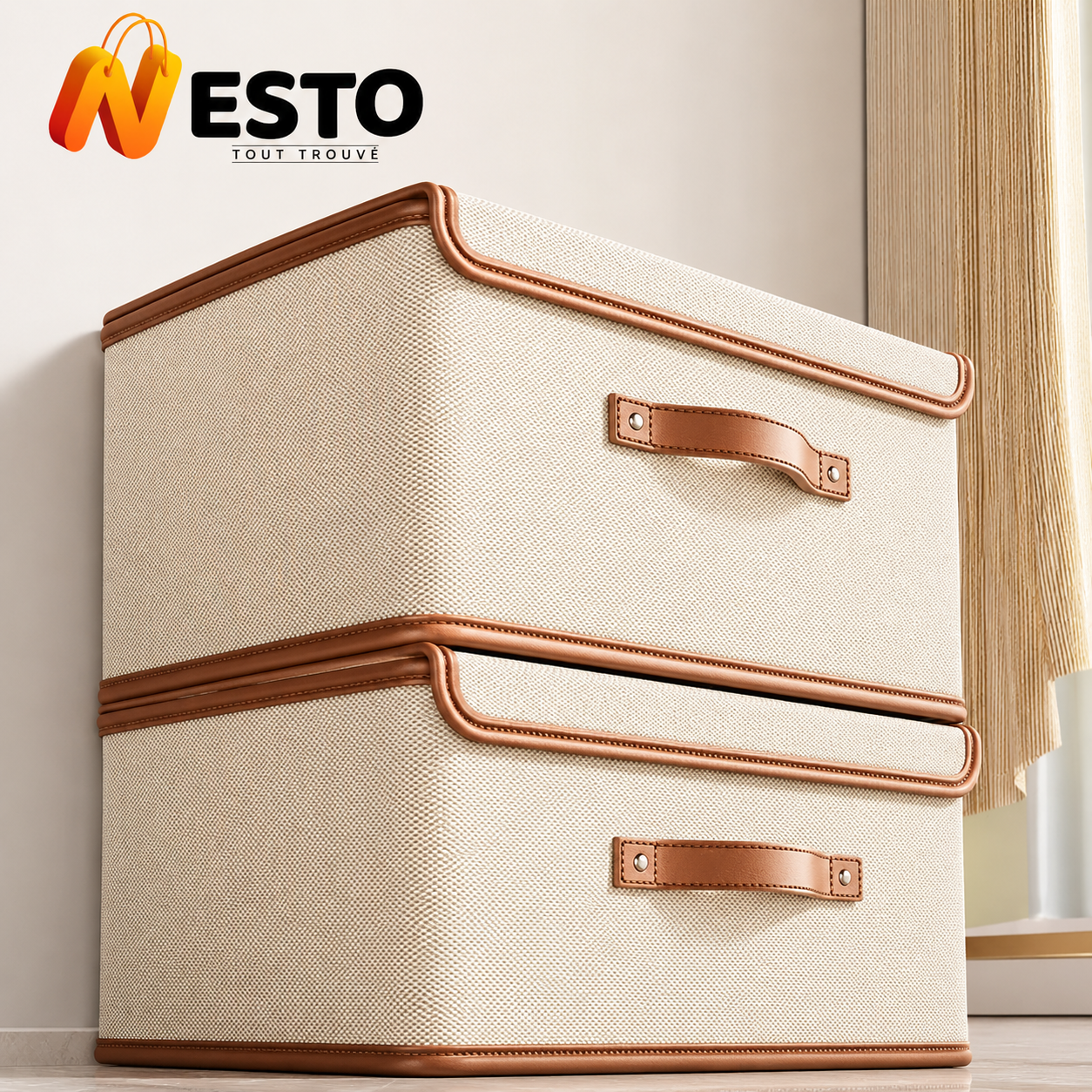 2 Valcatch Organisateur avec Couvercle – Rangement Pratique & Poignées