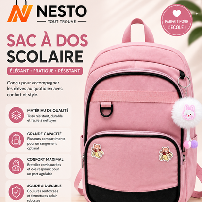 Sac à Dos Étudiante Grande Capacité – Style Moderne & Élégant