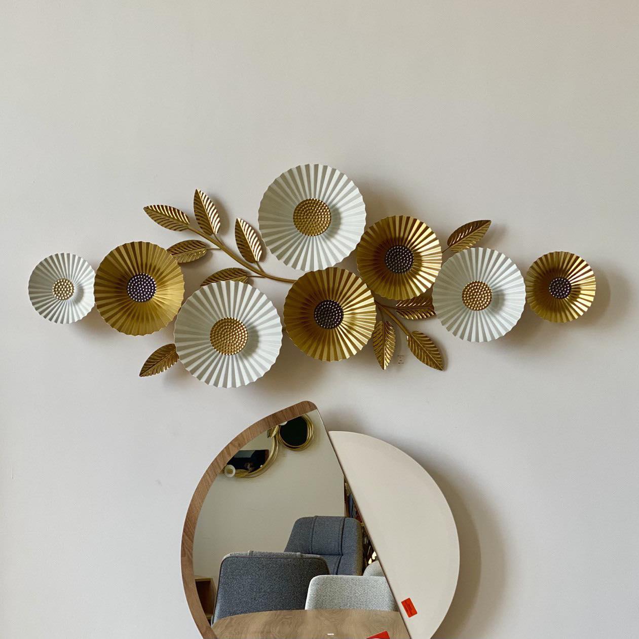 NESTO🍁Lumière Murale 3D en Fer Forgé – Décoration de Luxe 120x60 cm avec Éclairage LED