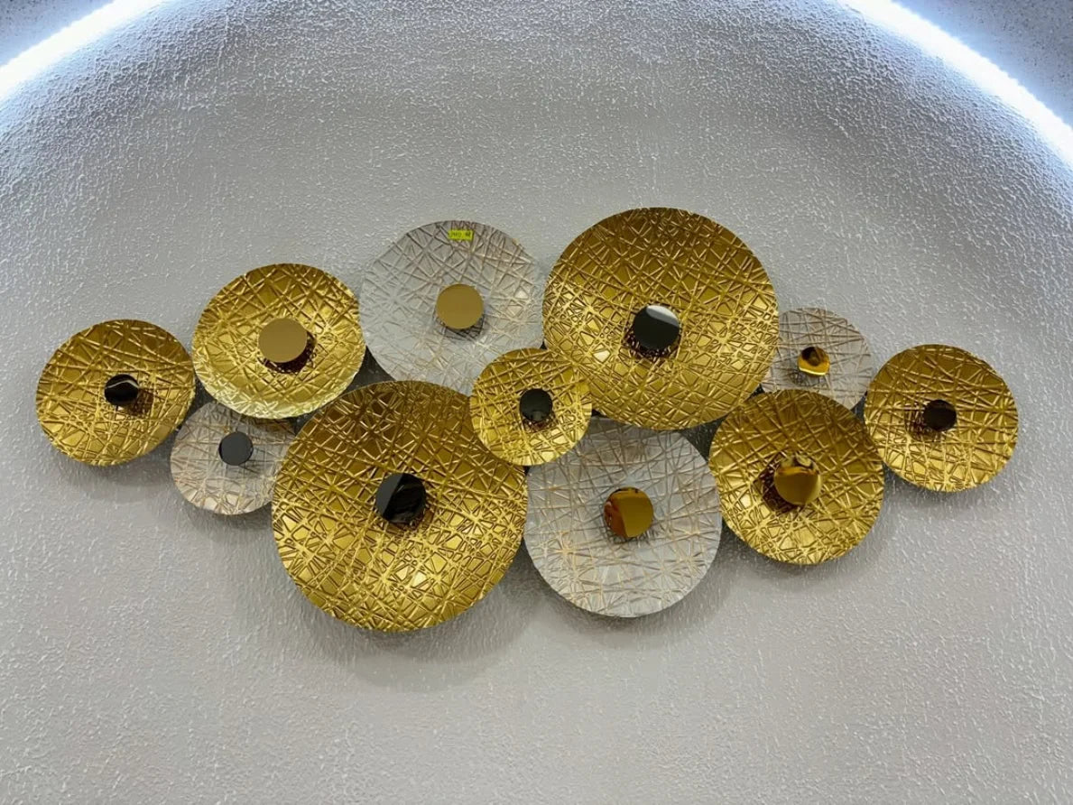 NESTO🍁Lumière Murale 3D en Fer Forgé – Décoration de Luxe 120x60 cm avec Éclairage LED