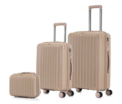 Set de 3 Valises Rigides + Vanity Case – Élégance, Sécurité & Mobilité
