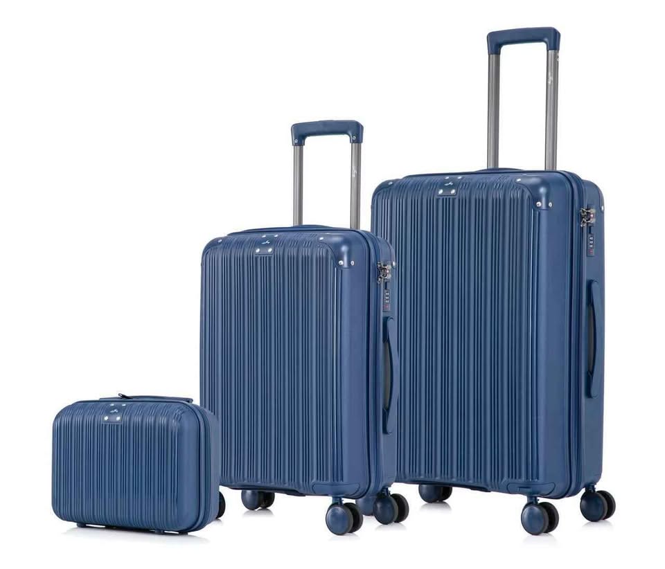 Set de 3 Valises Rigides + Vanity Case – Élégance, Sécurité & Mobilité