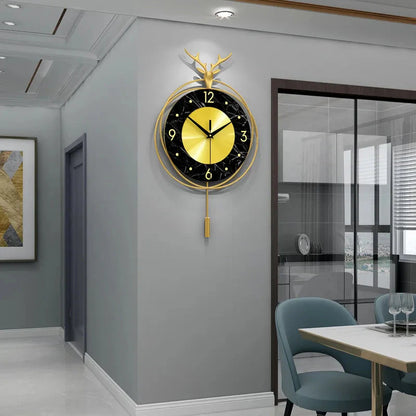 Horloge Murale 3D en Marbre – Élégance et Design NESTO MAROC