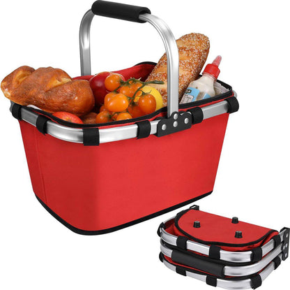 Panier Isotherme Pliable Grande Capacité avec Couvercle