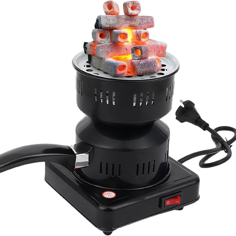 Réchaud Électrique pour Charbon 600W ANTON – Allume Charbon Rapide pour Chicha ; BBQ