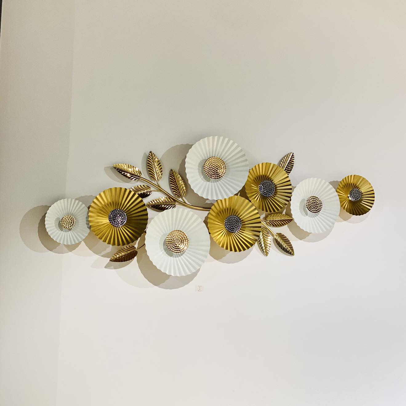 NESTO🍁Lumière Murale 3D en Fer Forgé – Décoration de Luxe 120x60 cm avec Éclairage LED