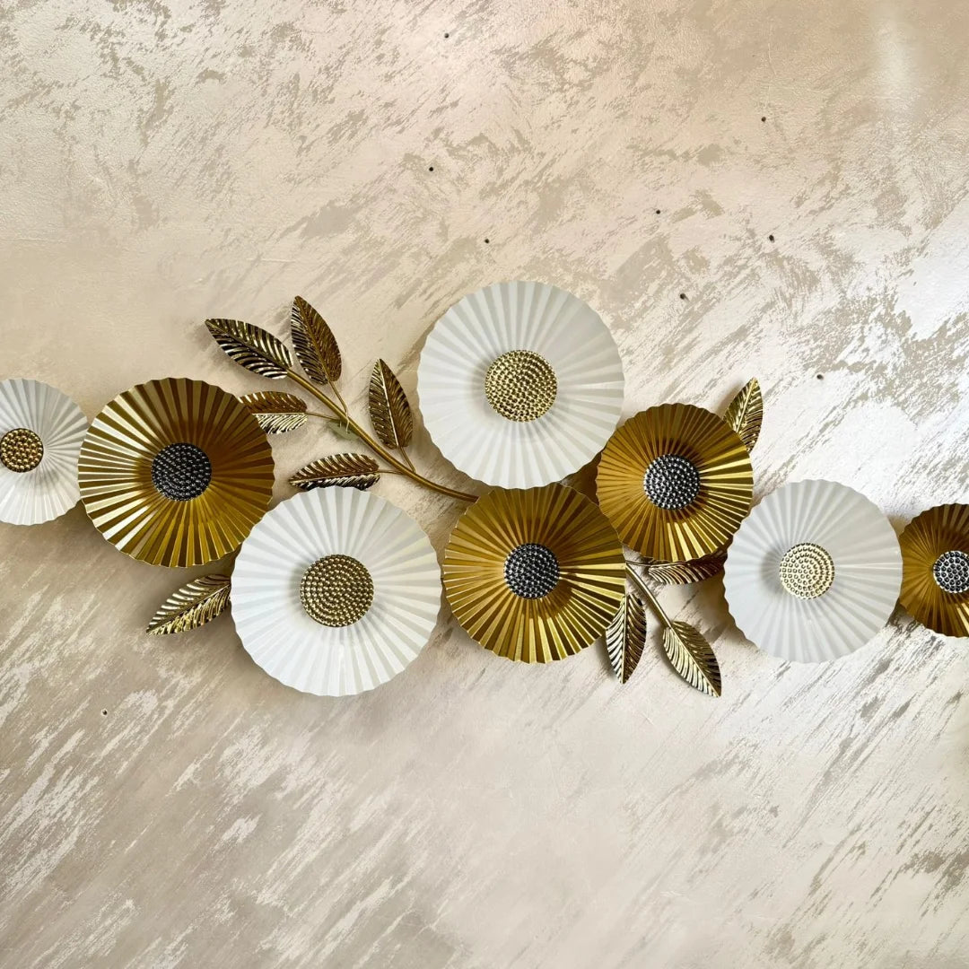 NESTO🍁Lumière Murale 3D en Fer Forgé – Décoration de Luxe 120x60 cm avec Éclairage LED