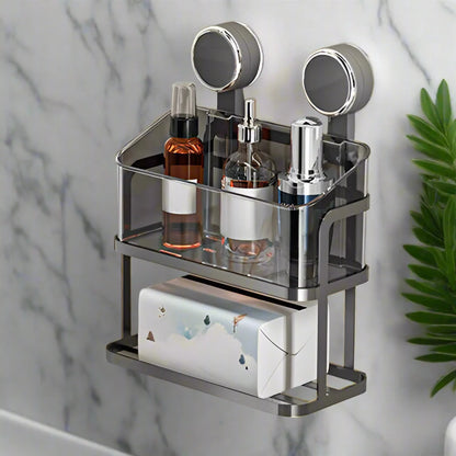 Porte-Papier & Étagère de Rangement Sans Perçage – Installation Facile et Durable 💪 nesto.ma Marco 