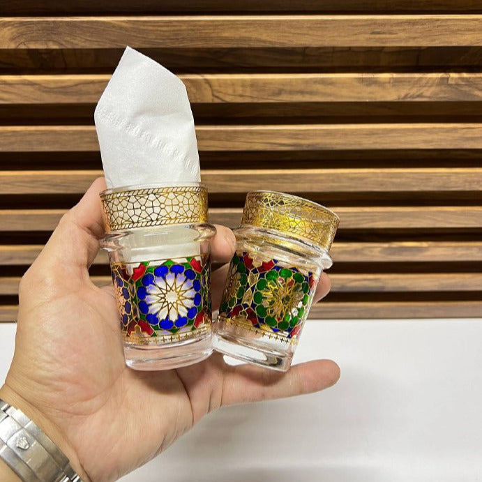 12 Verres à Thé Marocains Décorés à la Main – Élégance et Tradition