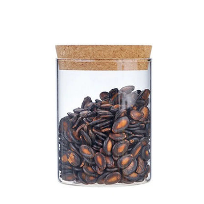 Rangement Chic : Bocal de Verre Droit et Transparent