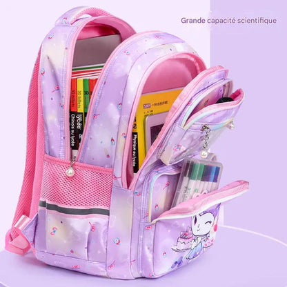 NESTO🎀 Sac à dos scolaire étanche 17 pouces