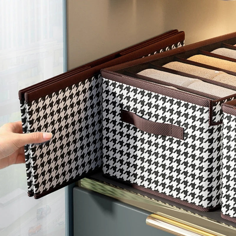 3 Armoire de Rangement Domestique avec Planche en PP et Boîtes de Rangement pour Chandails et T-Shirts