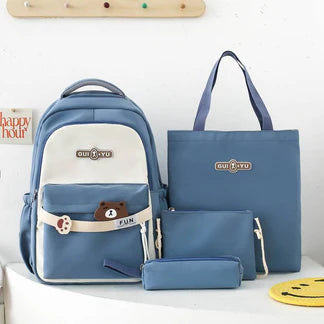 Set Scolaire 4 Pièces – Sac à Dos et Accessoires NESTO MAROC