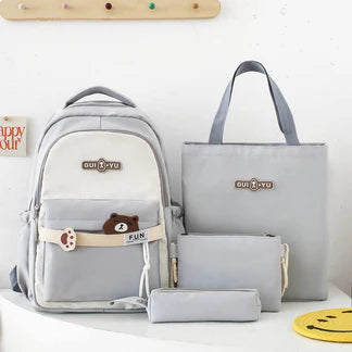 Set Scolaire 4 Pièces – Sac à Dos et Accessoires NESTO MAROC