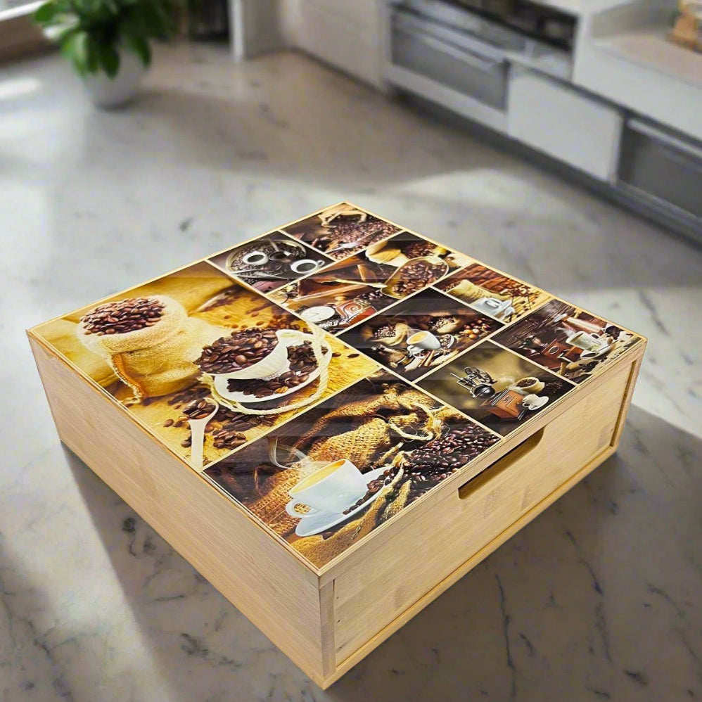 Organisateur de Sachets de Thé en Bambou