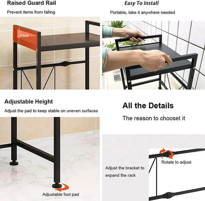 NESTO Étagère de Cuisine Rétractable et Extensible – Gain de Place