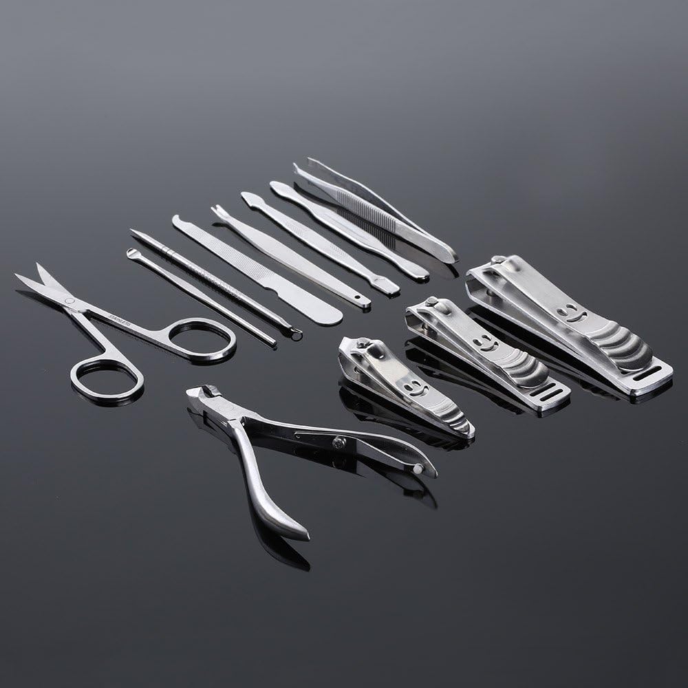 Set Manucure Pédicure 12 en 1 BinKe – Coupe-Ongles Inox