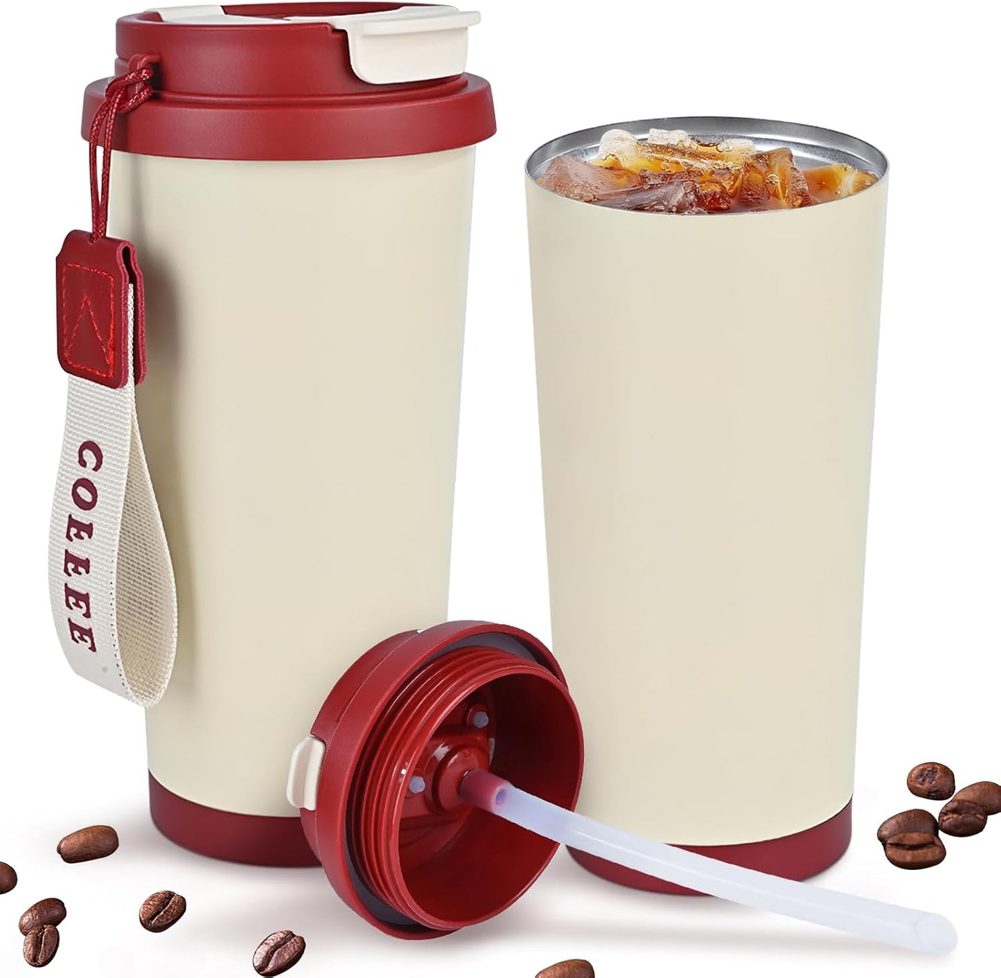 NESTO🎀 Tasse à Café Isotherme 532 ml – Élégance, Performance et Mobilité ☕