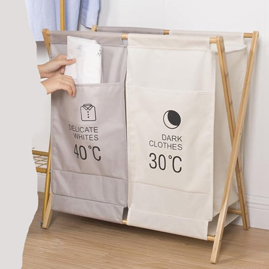 Panier à Linge Pliable Grande Capacité et Structure Robuste