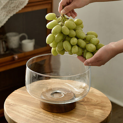 Bol de Service Élégant à Pied pour Fruits, Salades & Desserts