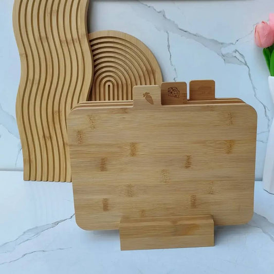 Ensemble de 3 Planches à Découper en Bambou Naturel