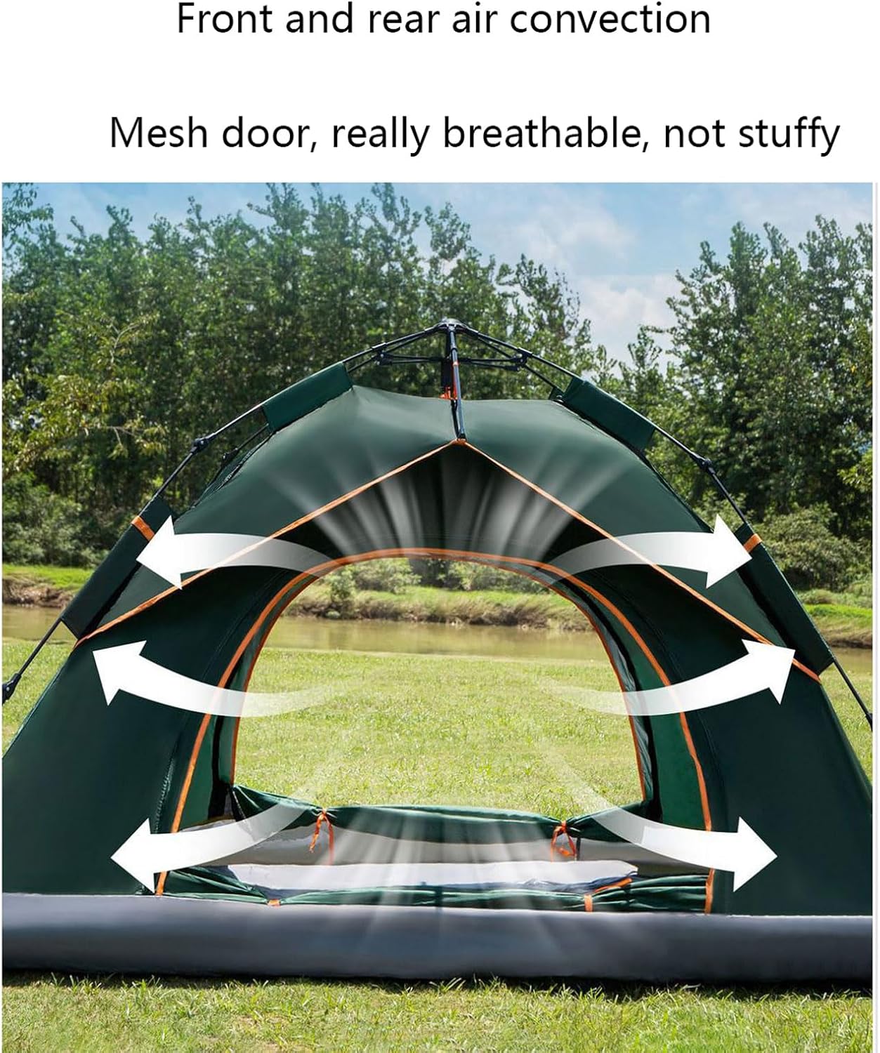 Tente de Camping 2 à 4 Personnes – Double Couche, Imperméable & Ultra Légère