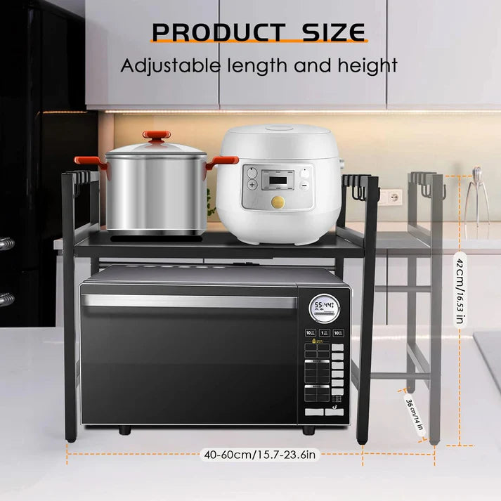 NESTO Étagère de Cuisine Rétractable et Extensible – Gain de Place