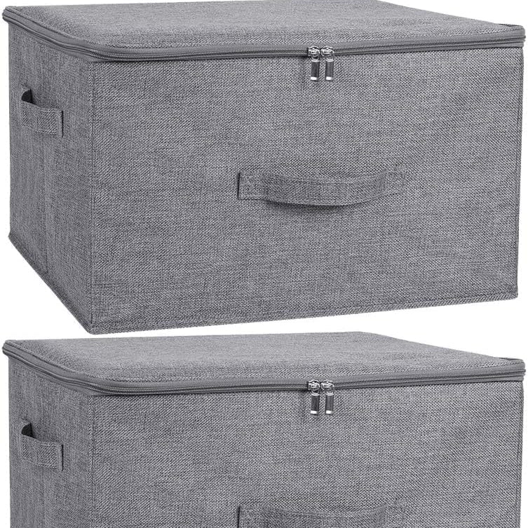 NESTO  Boîtes de Rangement Vêtements – Lot de 2 Pliables & Grande Capacité