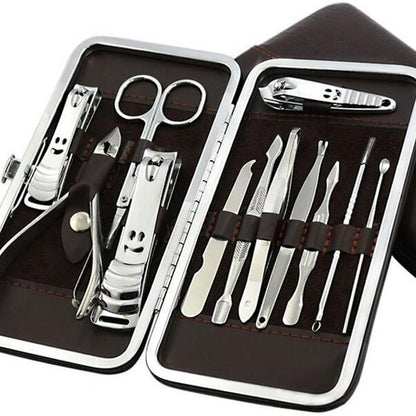 Set Manucure Pédicure 12 en 1 BinKe – Coupe-Ongles Inox