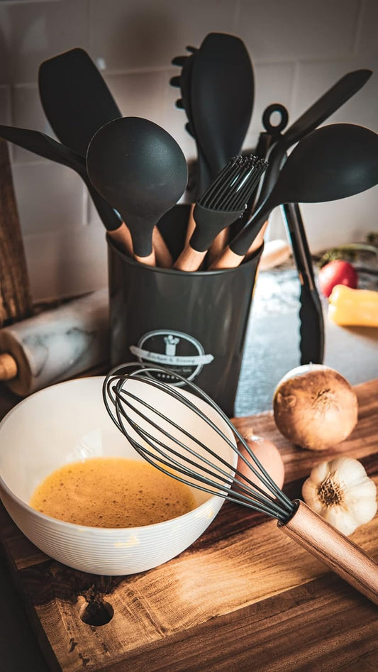 Ustensiles de cuisine – un ensemble de 11 éléments – noir