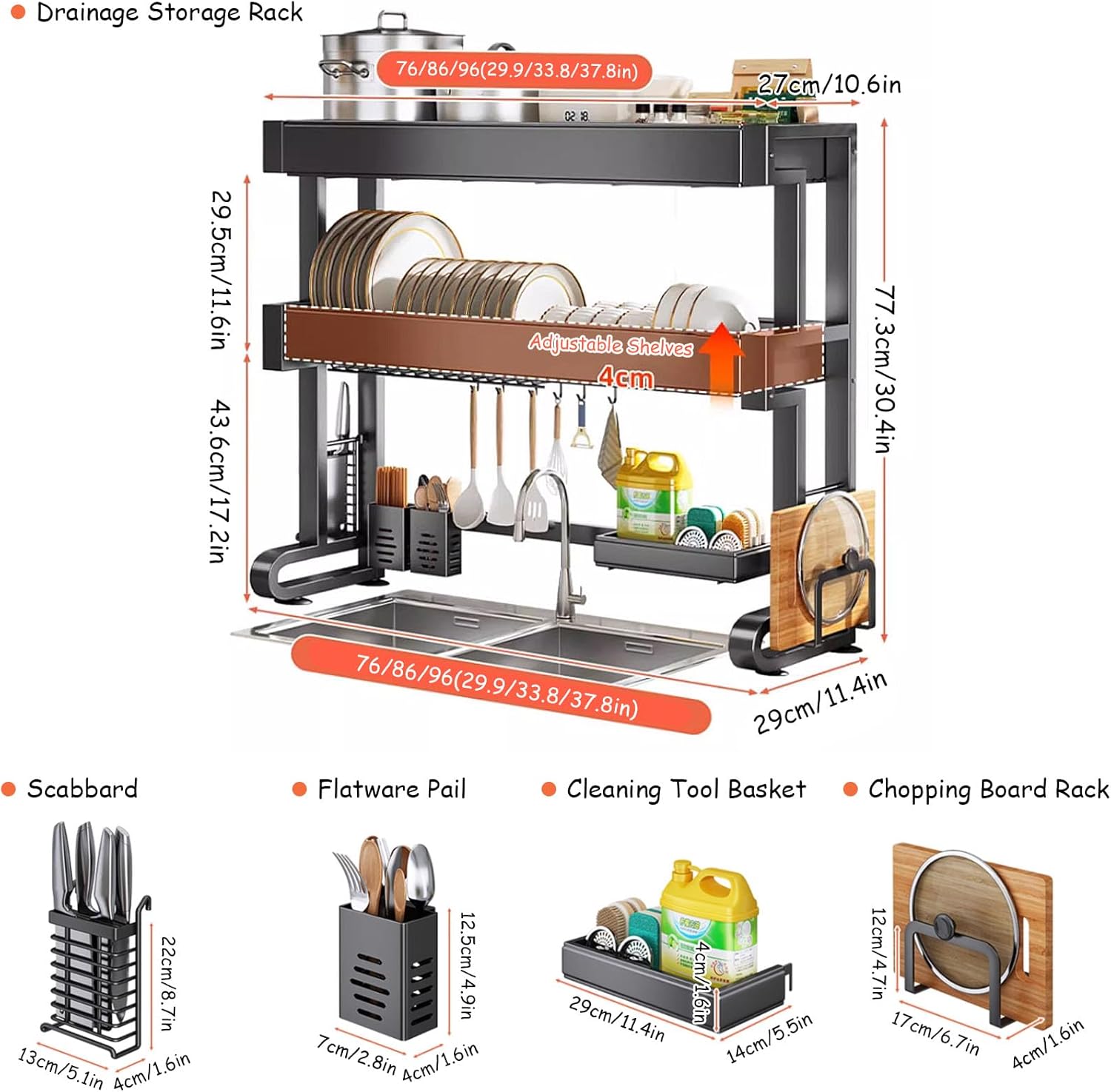 Égouttoir Durable 2 Étages – Rangement Intelligent & Gain de Place 💧 nesto.ma  Marco 