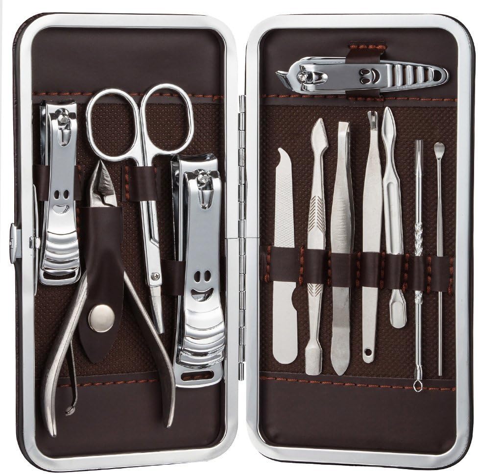 Set Manucure Pédicure 12 en 1 BinKe – Coupe-Ongles Inox