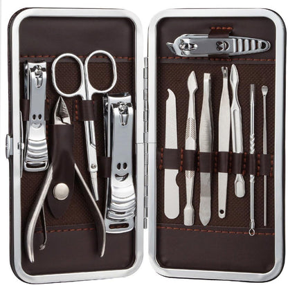 Set Manucure Pédicure 12 en 1 BinKe – Coupe-Ongles Inox