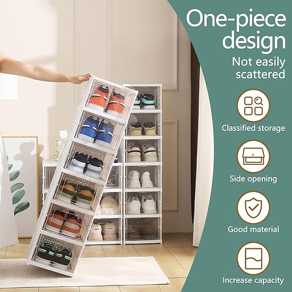 Rangement de Chaussures Pliable à 6 Étages