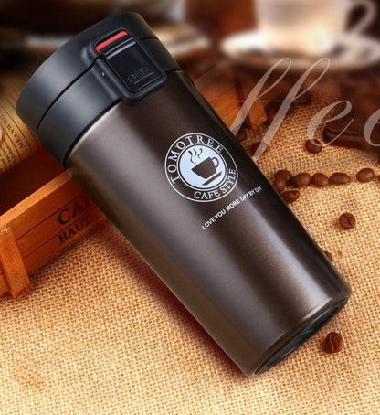 NESTO🍁Tasse à café de voyage en acier inoxydable, tasse thermique anti-fuite, bouteille Thermos, thé, café, flacon sous vide, tasses isolées, 380/500ML