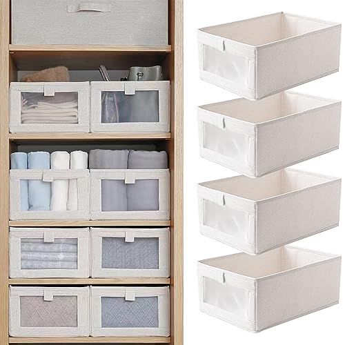 6 Boîtes de Rangement pour Placard & Dressing – Avec Poignées
