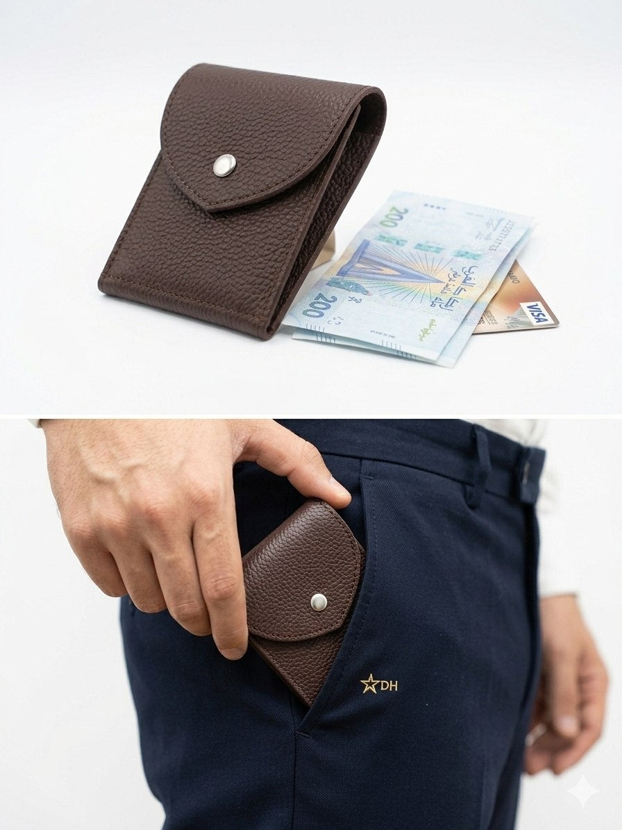Portefeuille en Cuir Véritable pour Homme - Élégance et Durabilité
