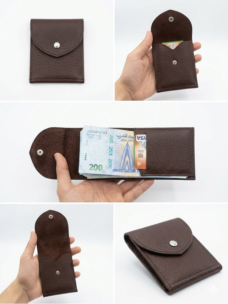 Portefeuille en Cuir Véritable pour Homme - Élégance et Durabilité
