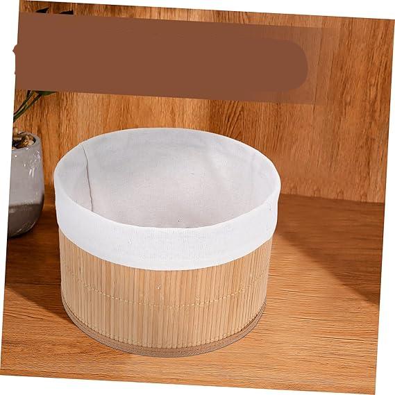 Lot de 3 Paniers de Rangement Tressés en  Bambou