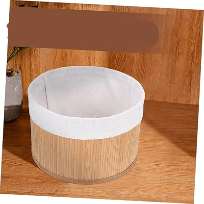 Lot de 3 Paniers de Rangement Tressés en  Bambou