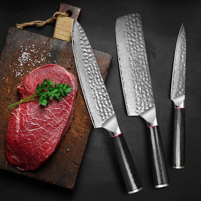 Japonaise Kitchen Knife Set  Precision and Elegance for Chefs