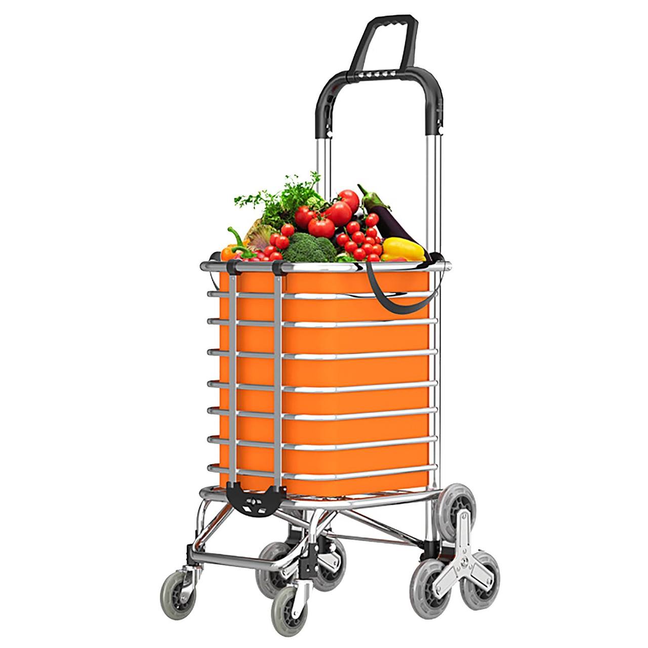 Chariot de Courses à Roulettes – Grande Capacité