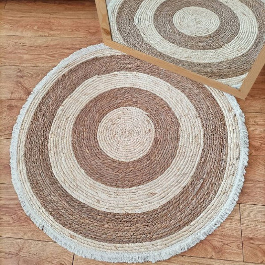 Un tapis rond au charme naturel et chaleureux 1.20 CM
