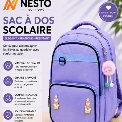 Sac à Dos Étudiante Grande Capacité – Style Moderne & Élégant